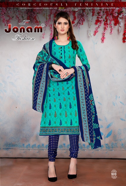 Laadli Vol-16 By Jonam Fashion 1601 To 1616 Series Beautiful Suits Stylish Colorful Fancy Casual Wear & Ethnic Wear Cotton Printed Dresses At Wholesale Price