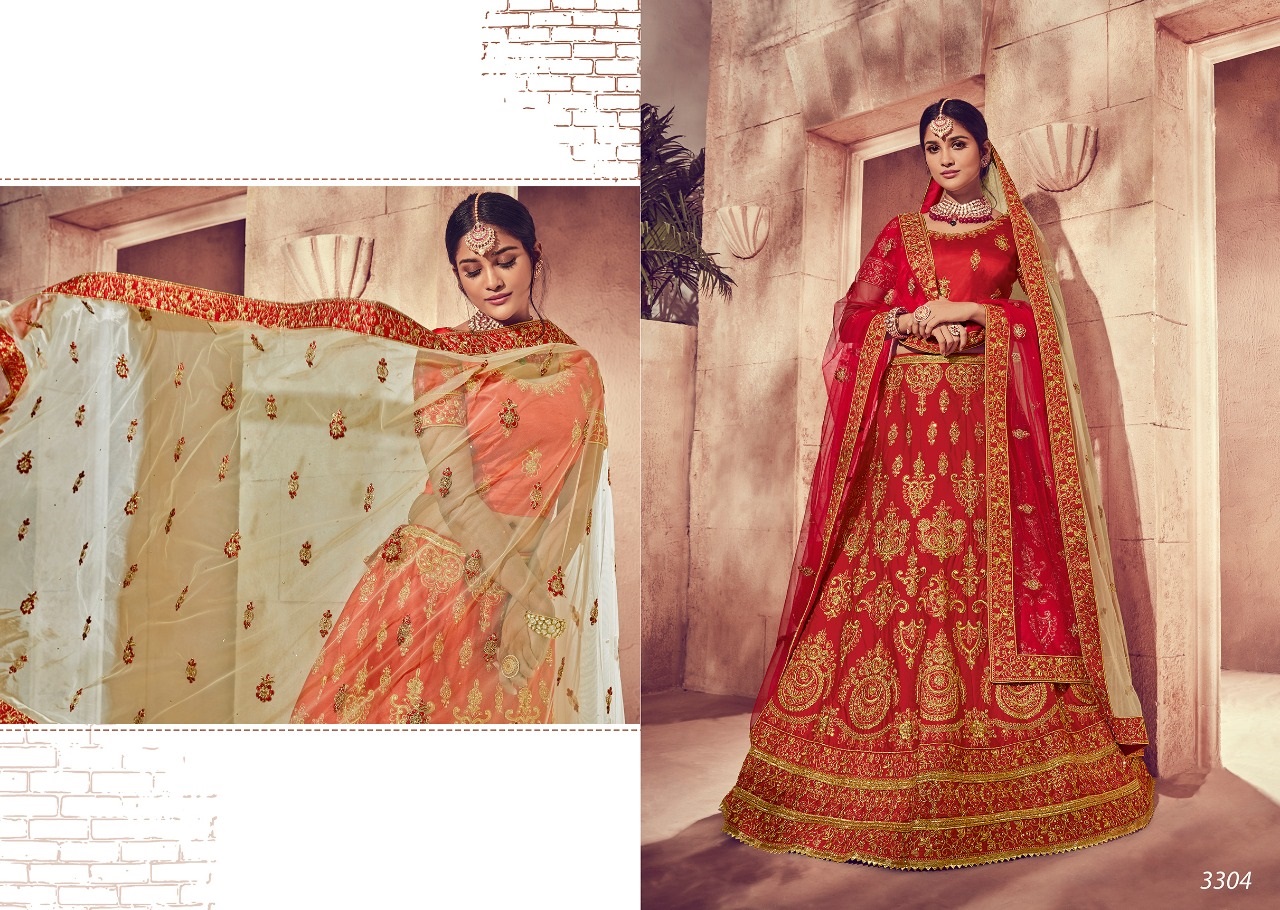 Lagna Ritu By Fashid Wholesale 3295 To 3305 Series Indian Bridal Wear Collection Beautiful Stylish Fancy Colorful Wedding Wear & Occasional Wear Silk Embroidered Lehengas At Wholesale Price