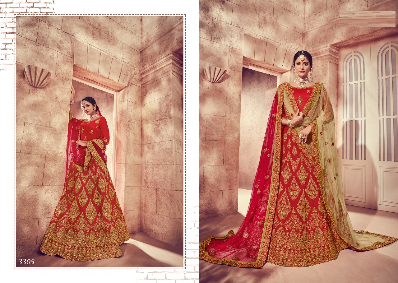 Lagna Ritu By Fashid Wholesale 3295 To 3305 Series Indian Bridal Wear Collection Beautiful Stylish Fancy Colorful Wedding Wear & Occasional Wear Silk Embroidered Lehengas At Wholesale Price