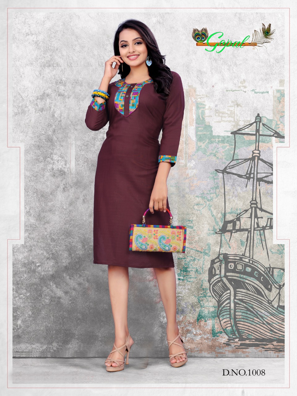 Lakhi By Gopal 1001 To 1010 Series Indian Traditional Wear Collection Beautiful Stylish Fancy Colorful Party Wear & Occasional Wear Mix Cotton Kurtis At Wholesale Price