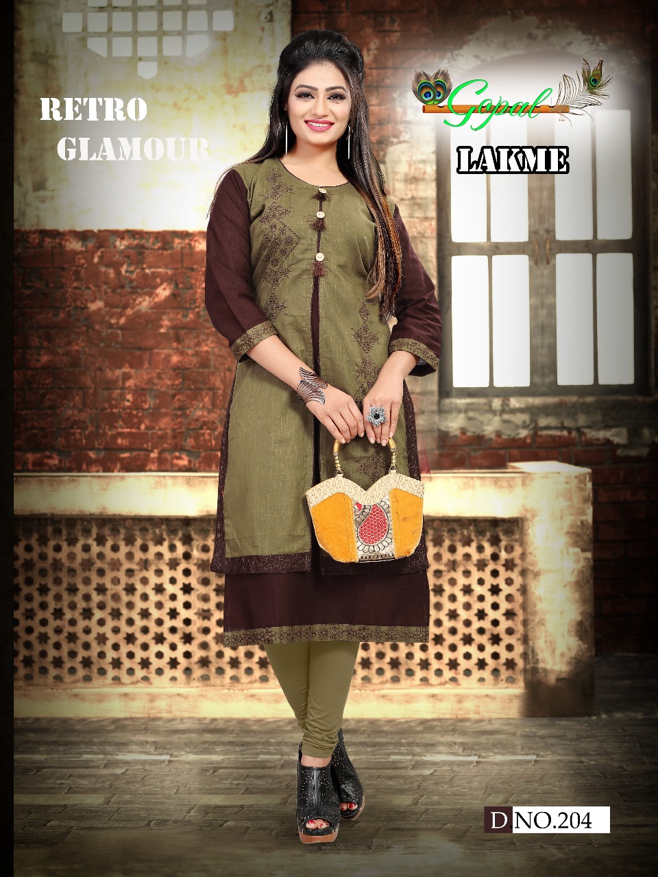 Lakme Vol-2 By Gopal 201 To 208 Series Beautiful Stylish Fancy Colorful Casual Wear & Ethnic Wear Cotton Slub Embroidery Kurtis At Wholesale Price