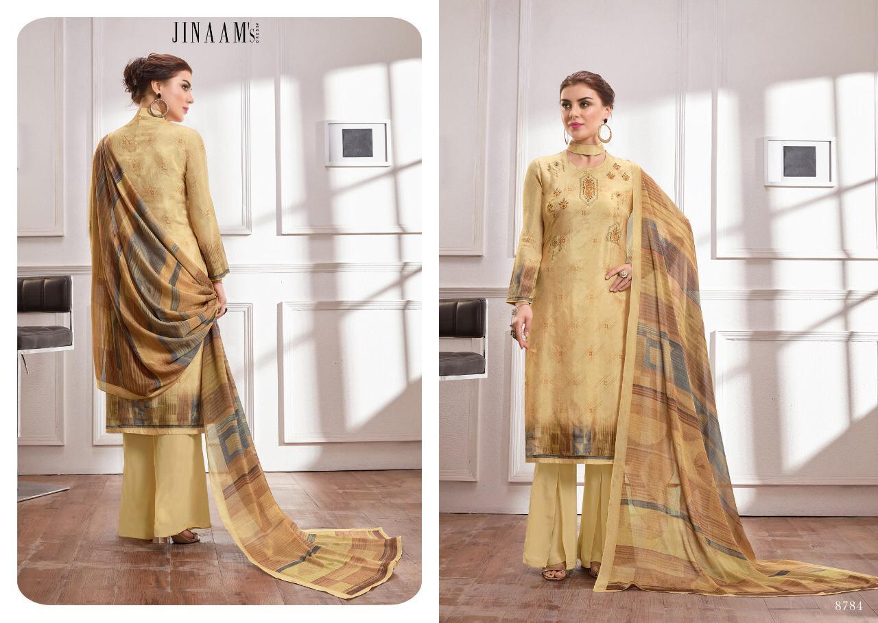 Lamisa By Jinaam Dresses 8781 To 8786 Series Beautiful Suits Stylish Fancy Colorful Party Wear & Ethnic Wear Russian Silk With Embroidered Dresses At Wholesale Price