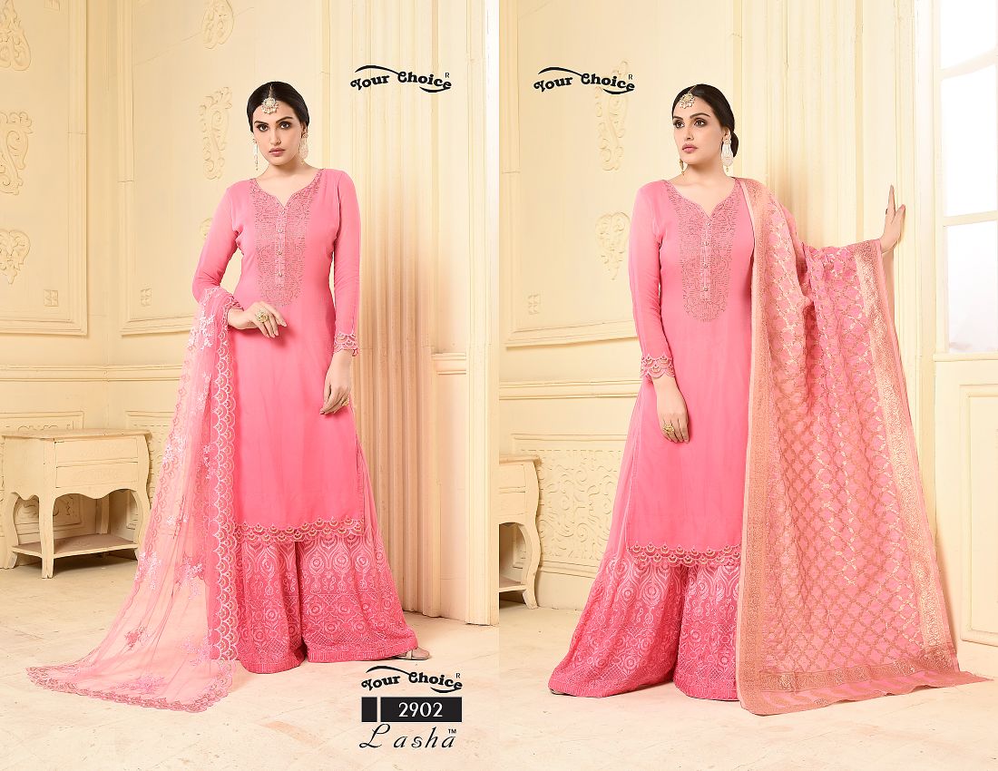 Lasha By Your Choice 2901 To 2904 Series Designer Beautiful Stylish Fancy Colorful Festive Collection Party Wear & Occasional Wear Pure Bemberg Dresses At Wholesale Price