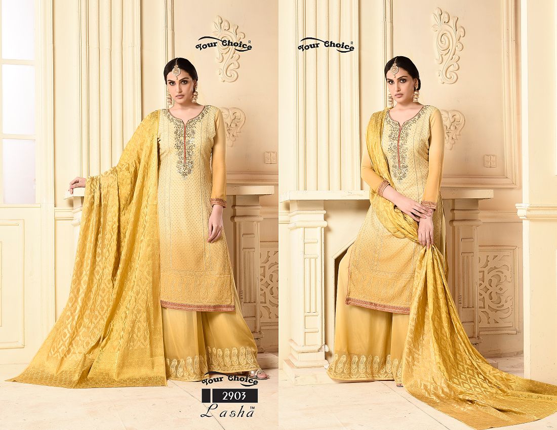 Lasha By Your Choice 2901 To 2904 Series Designer Beautiful Stylish Fancy Colorful Festive Collection Party Wear & Occasional Wear Pure Bemberg Dresses At Wholesale Price