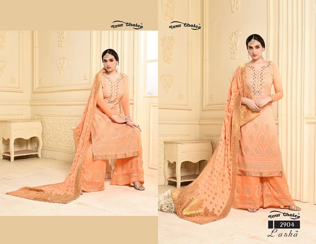 Lasha By Your Choice 2901 To 2904 Series Designer Beautiful Stylish Fancy Colorful Festive Collection Party Wear & Occasional Wear Pure Bemberg Dresses At Wholesale Price