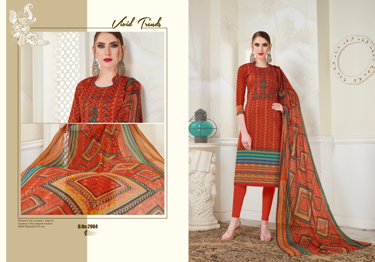 Lavli Vol-29 By Lavli Fashion 2901 To 2906 Series Indian Traditional Wear Collection Beautiful Stylish Fancy Colorful Party Wear & Occasional Wear Cotton Satin Print Dress At Wholesale Price