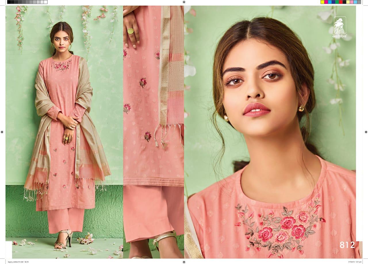 Legacy By Sahiba Fabrics Indian Traditional Wear Collection Beautiful Stylish Fancy Colorful Party Wear & Occasional Wear Cotton With Embroidery Dress At Wholesale Price