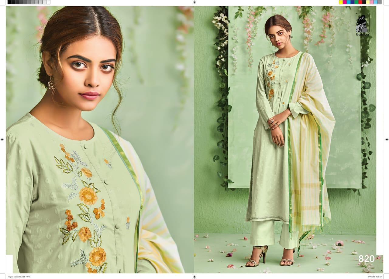 Legacy By Sahiba Fabrics Indian Traditional Wear Collection Beautiful Stylish Fancy Colorful Party Wear & Occasional Wear Cotton With Embroidery Dress At Wholesale Price