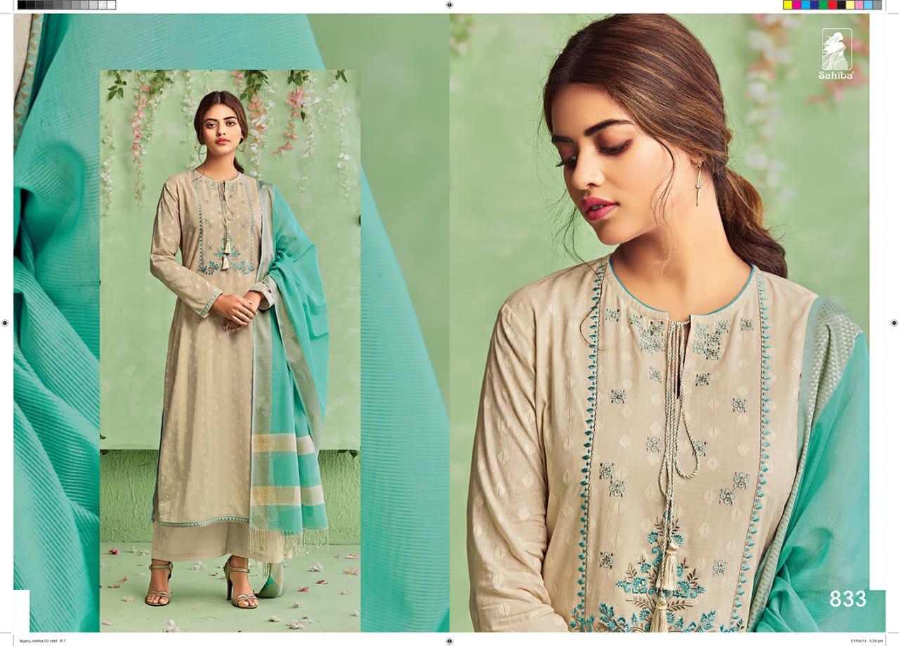 Legacy By Sahiba Fabrics Indian Traditional Wear Collection Beautiful Stylish Fancy Colorful Party Wear & Occasional Wear Cotton With Embroidery Dress At Wholesale Price