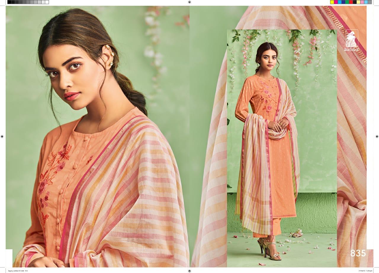 Legacy By Sahiba Fabrics Indian Traditional Wear Collection Beautiful Stylish Fancy Colorful Party Wear & Occasional Wear Cotton With Embroidery Dress At Wholesale Price