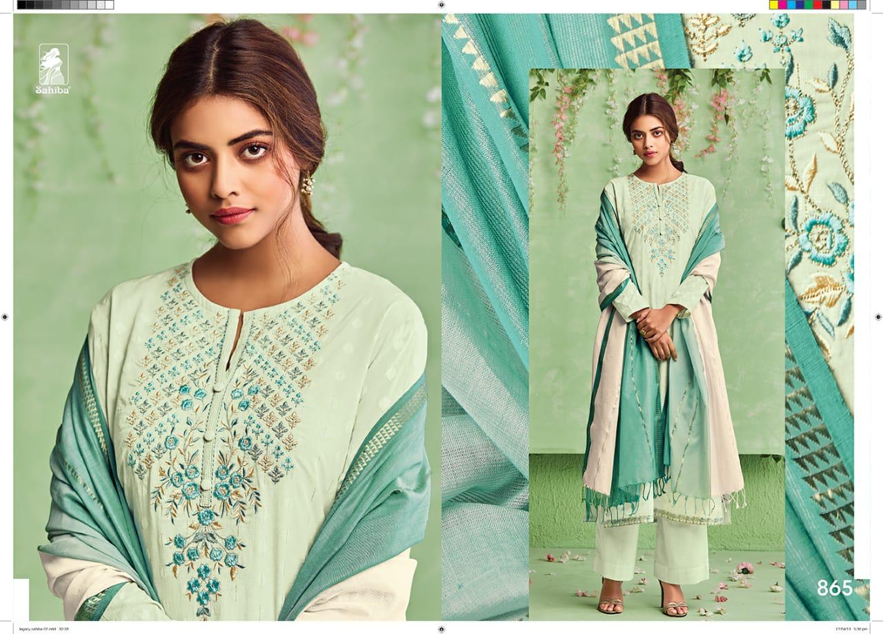 Legacy By Sahiba Fabrics Indian Traditional Wear Collection Beautiful Stylish Fancy Colorful Party Wear & Occasional Wear Cotton With Embroidery Dress At Wholesale Price