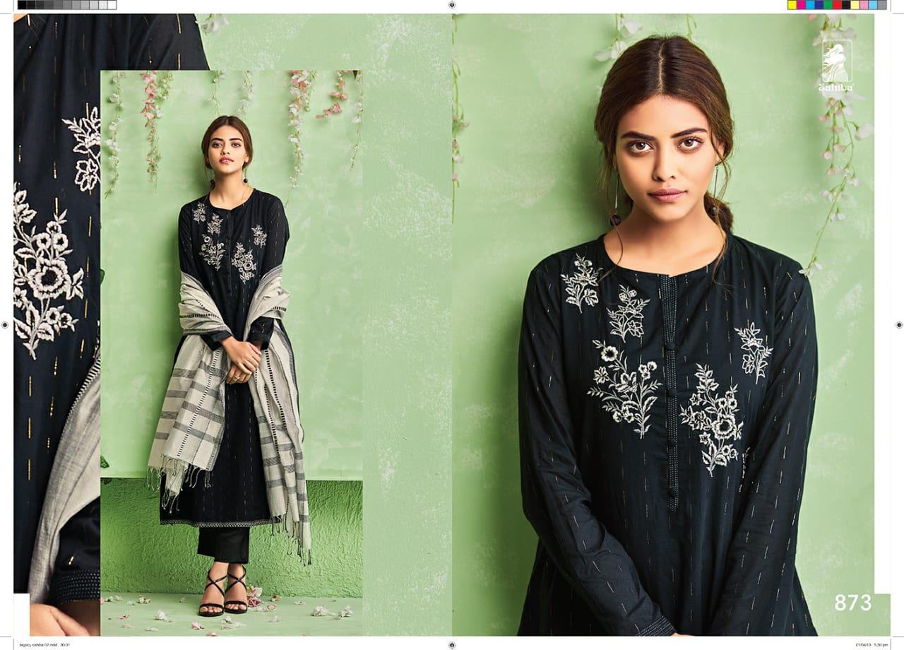 Legacy By Sahiba Fabrics Indian Traditional Wear Collection Beautiful Stylish Fancy Colorful Party Wear & Occasional Wear Cotton With Embroidery Dress At Wholesale Price