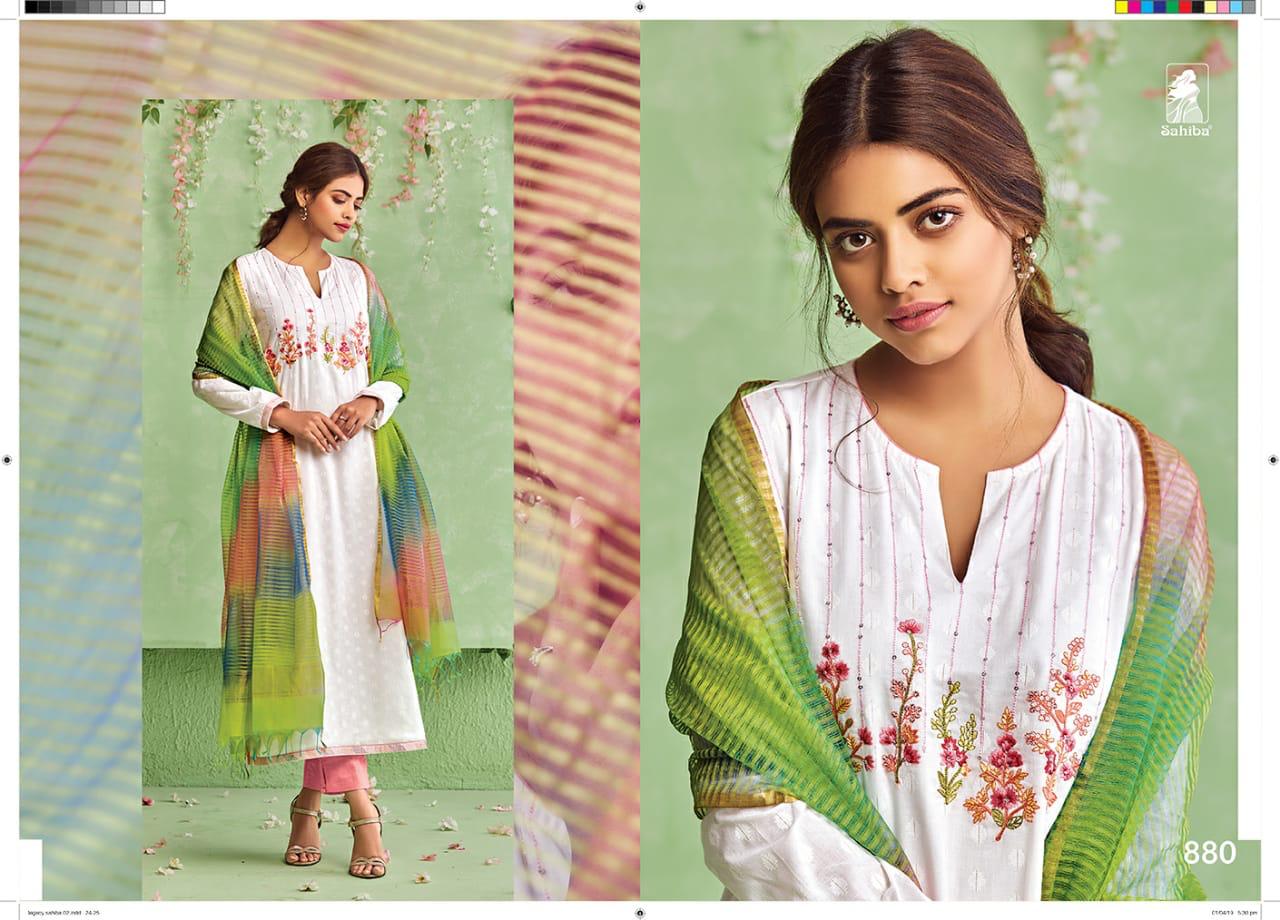 Legacy By Sahiba Fabrics Indian Traditional Wear Collection Beautiful Stylish Fancy Colorful Party Wear & Occasional Wear Cotton With Embroidery Dress At Wholesale Price