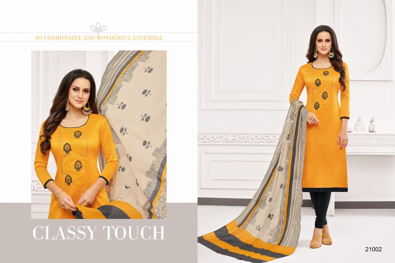 Lerissa By Kapil Tex 21001 To 21012 Series Beautiful Pakistani Suits Colorful Stylish Fancy Casual Wear & Ethnic Wear Soft Cotton Embroidery Dresses At Wholesale Price