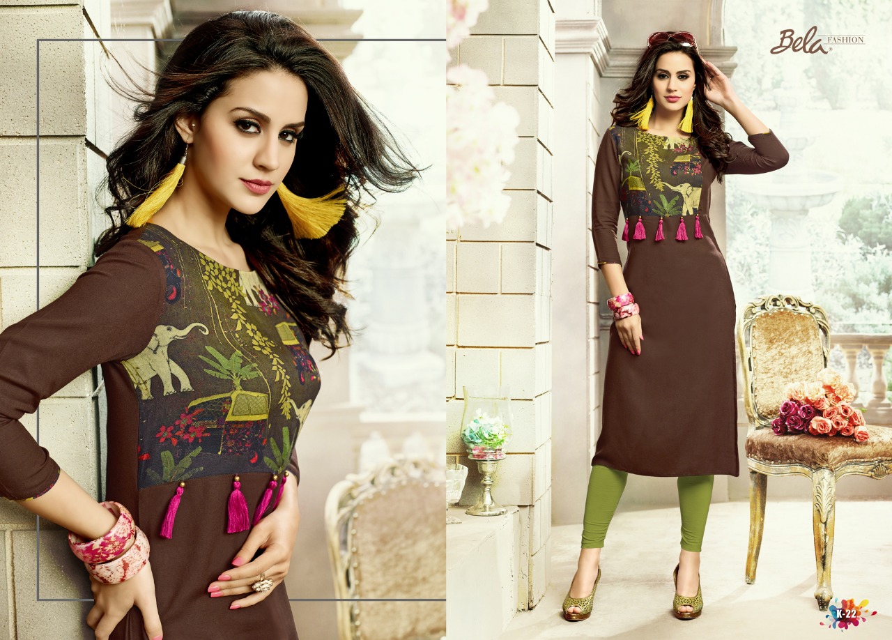 Life Style Vol-2 By Bela Fashion 18 To 26 Series Beautiful Stylish Fancy Colorful Casual Wear & Ethnic Wear Collection Rayon Printed Kurtis At Wholesale Price