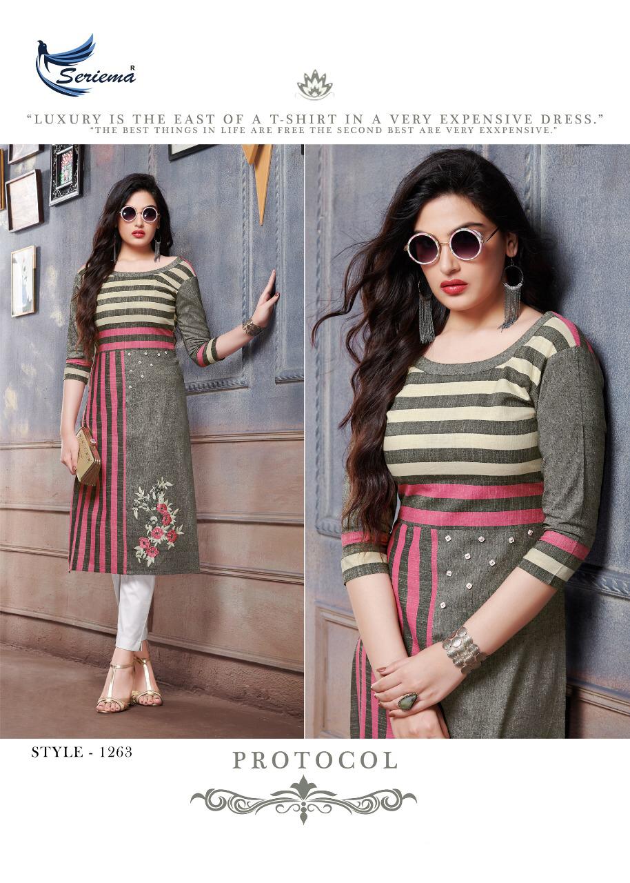 Likem By Sparrow 1258 To 1265 Series Beautiful Stylish Colorful Fancy Party Wear & Ethnic Wear & Ready To Wear Cotton Embroidery Kurtis At Wholesale Price