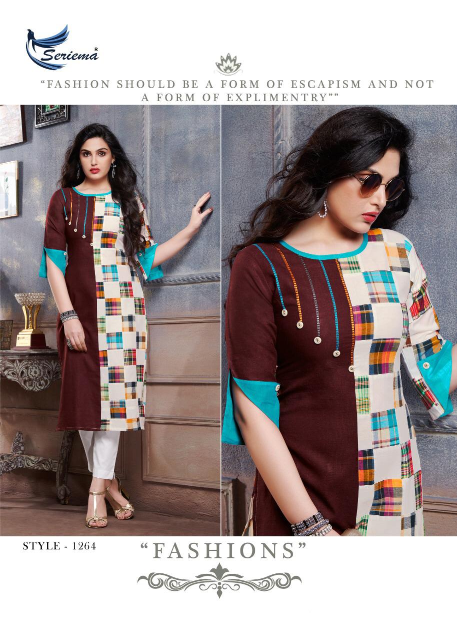 Likem By Sparrow 1258 To 1265 Series Beautiful Stylish Colorful Fancy Party Wear & Ethnic Wear & Ready To Wear Cotton Embroidery Kurtis At Wholesale Price