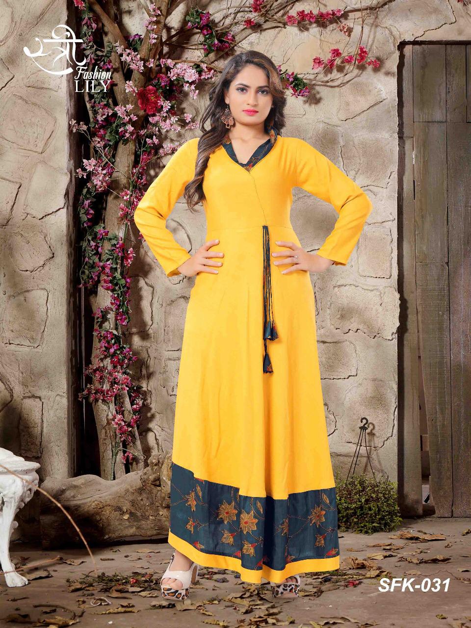 Lily By Stree Fashion Designer Beautiful Stylish Colorful Fancy Ready To Wear & Casual Wear & Ethnic Wear Linen/rayon Printed Kurtis At Wholesale Price