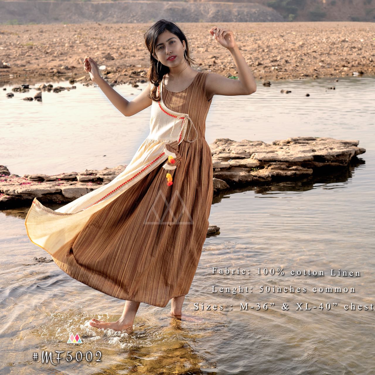 Linen Holiday Collection By Mesmora 5001 To 5007 Series Stylish Beautiful Fancy Colorful Casual Wear & Ethnic Wear Collection Khadi Linen Kurtis At Wholesale Price
