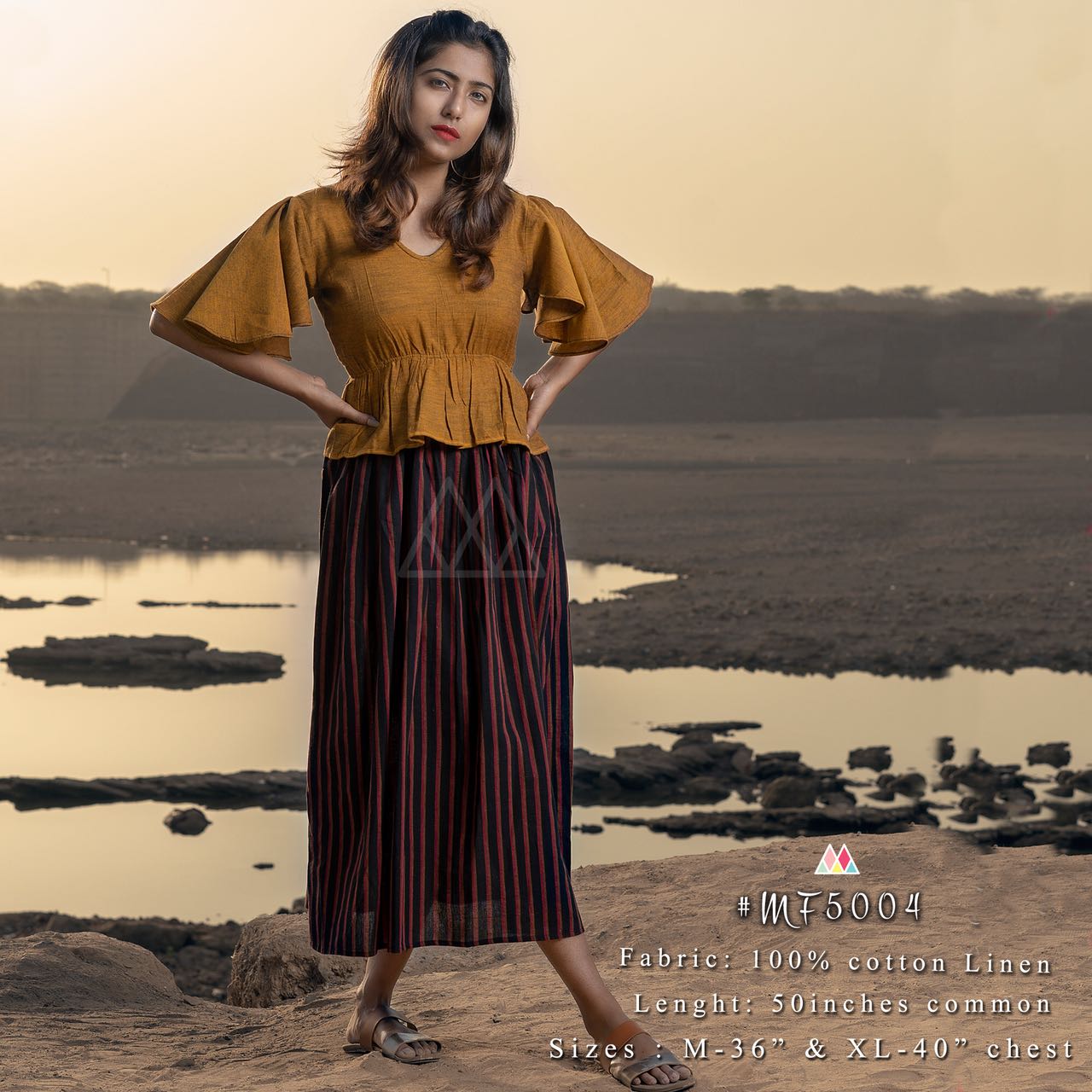 Linen Holiday Collection By Mesmora 5001 To 5007 Series Stylish Beautiful Fancy Colorful Casual Wear & Ethnic Wear Collection Khadi Linen Kurtis At Wholesale Price