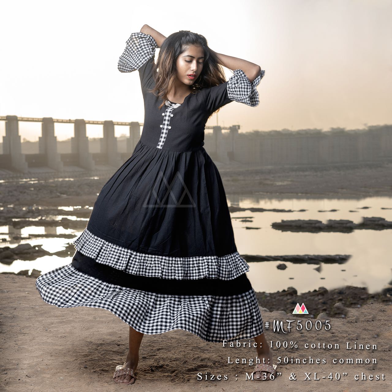 Linen Holiday Collection By Mesmora 5001 To 5007 Series Stylish Beautiful Fancy Colorful Casual Wear & Ethnic Wear Collection Khadi Linen Kurtis At Wholesale Price