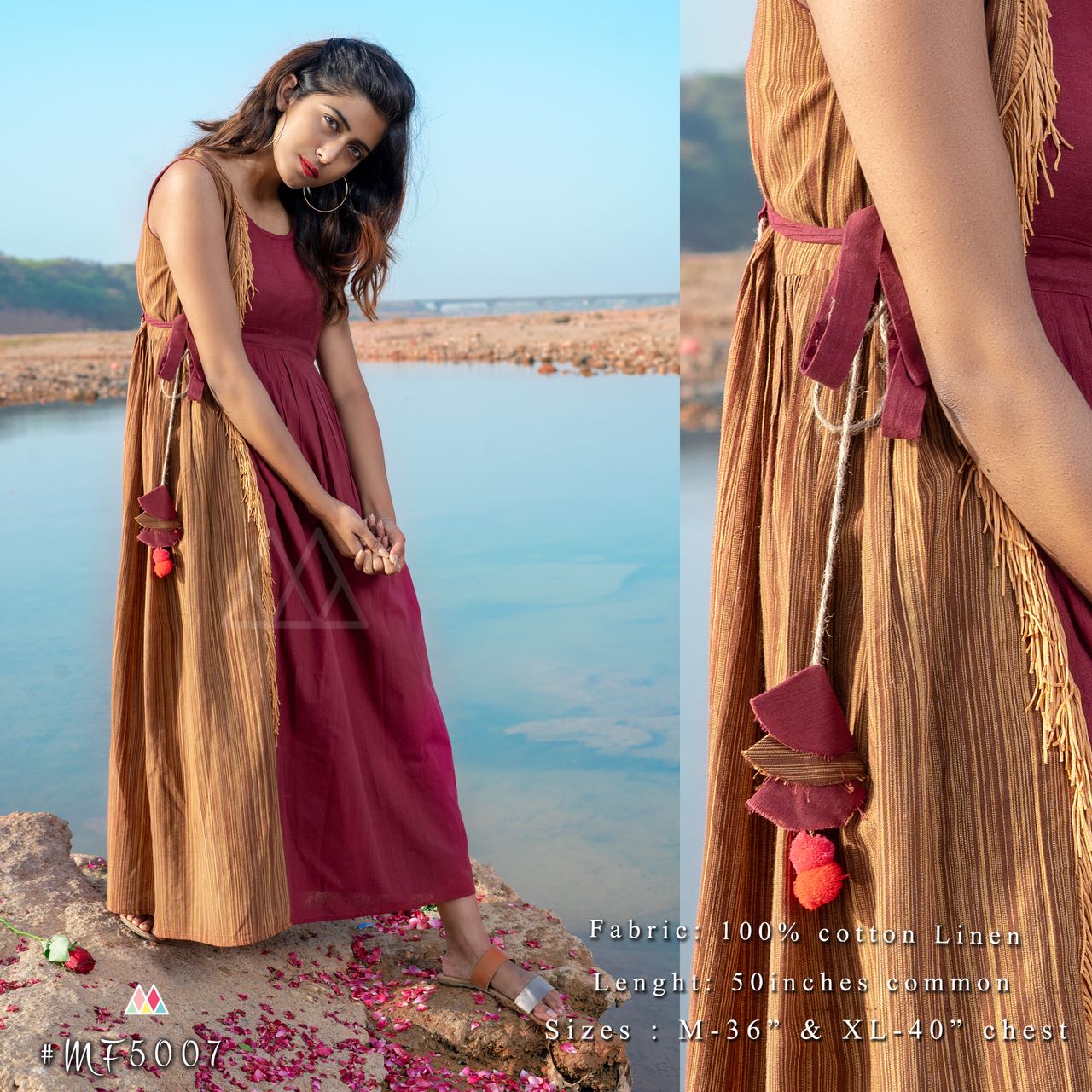 Linen Holiday Collection By Mesmora 5001 To 5007 Series Stylish Beautiful Fancy Colorful Casual Wear & Ethnic Wear Collection Khadi Linen Kurtis At Wholesale Price