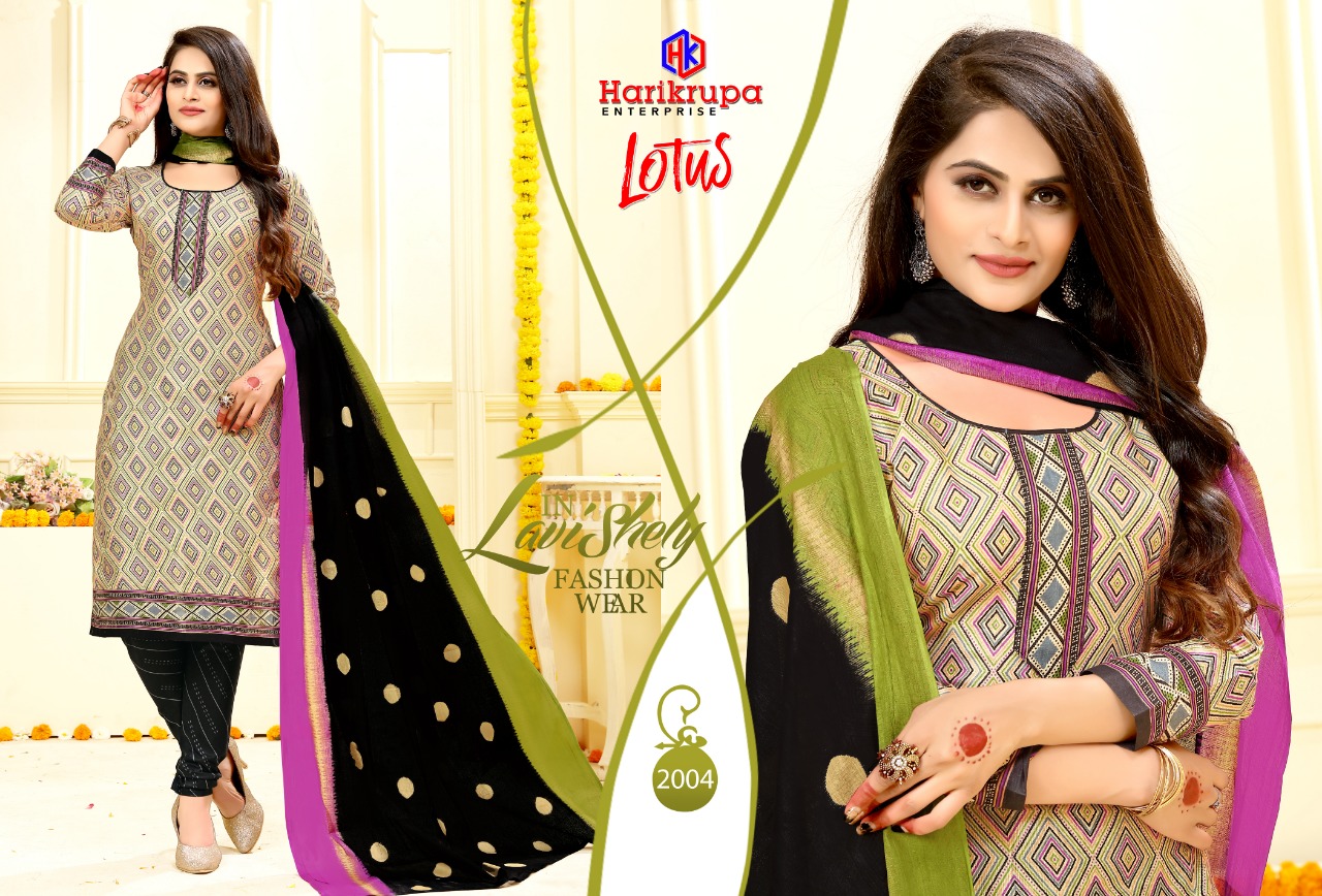 Lotus Vol-3 By Harikrupa 2001 To 2012 Series Indian Traditional Wear Collection Beautiful Stylish Fancy Colorful Party Wear & Occasional Wear Cotton Printed Dress At Wholesale Price