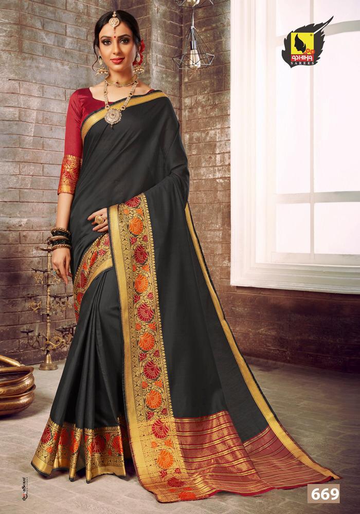 Lotus Nx By Ashika Sarees Indian Traditional Wear Collection Beautiful Stylish Fancy Colorful Party Wear & Occasional Wear Chanderi Cotton Sarees At Wholesale Price
