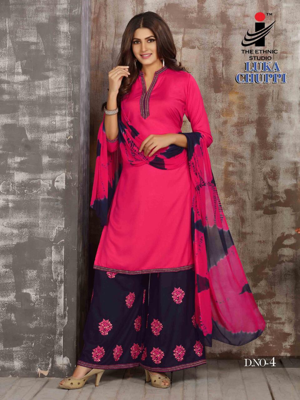 Luka Chuppi By The Ethnic Studion 1 To 8 Series Designer Collection Suits Beautiful Stylish Fancy Colorful Party Wear & Occasional Wear Heavy Rayon Printed Dresses At Wholesale Price