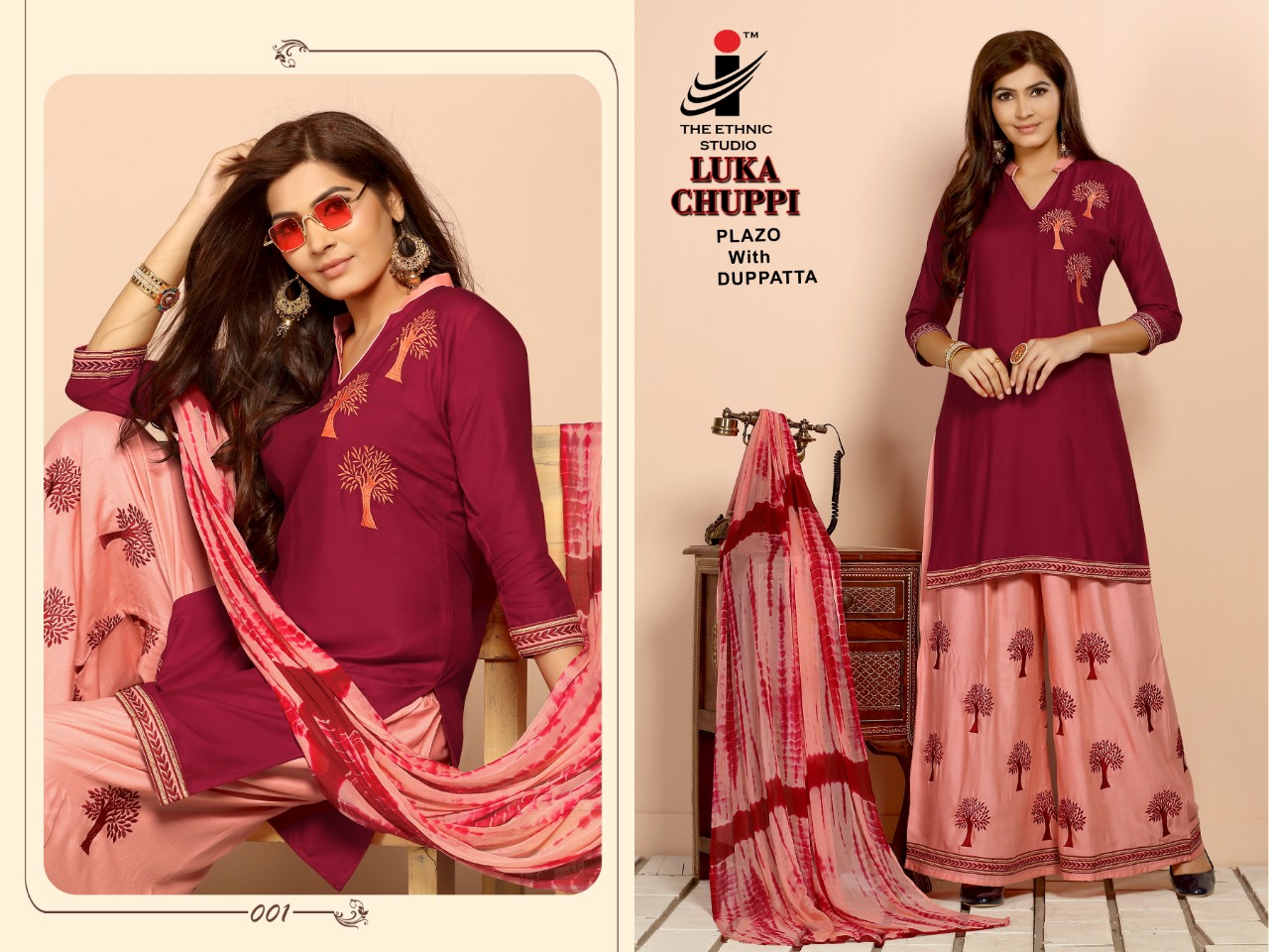 Lukka Chuppi Vol-2 By The Ethinic Studio 001 To 008 Series Beautiful Stylish Fancy Colorful Casual Wear & Ethnic Wear & Ready To Wear Heavy Rayon With Embroidery Kurtis At Wholesale Price