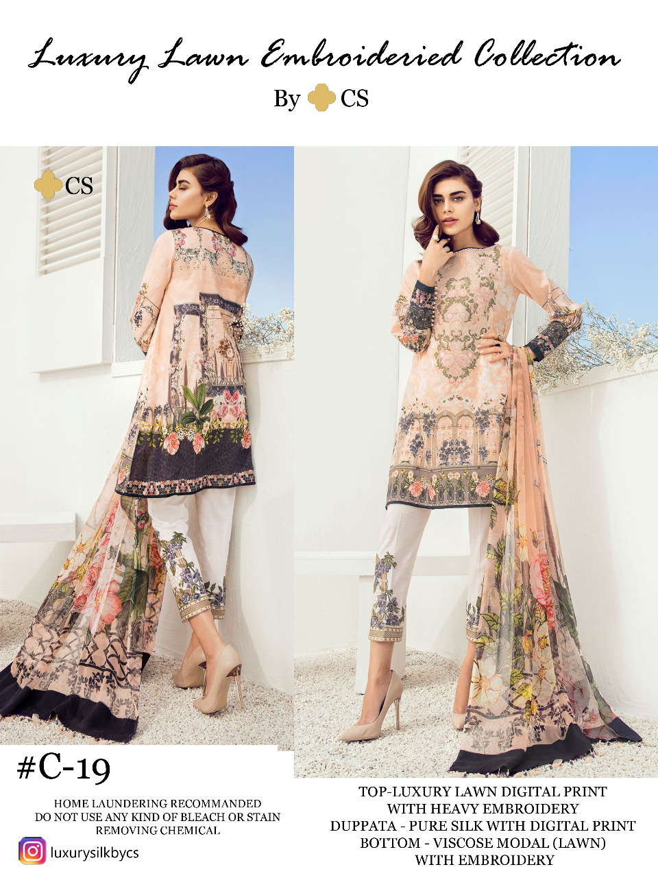 Luxury Lawn Embroidered Collection Vol-5 Nx By Cs Designer Pakistani Suits Colorful Stylish Fancy Beautiful Collection Casual Wear & Ethnic Wear Lawn Embroidered Dresses At Wholesale Price