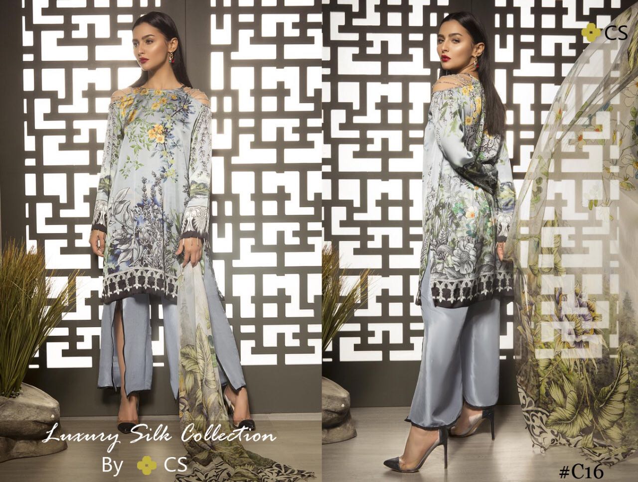 Luxury Silk Collection Vol-4 By Cs C-13 To C-16 Series Designer Pakistani Suits Beautiful Stylish Fancy Colorful Party Wear & Ethnic Wear Collection Pure Silk Printed Dresses At Wholesale Price