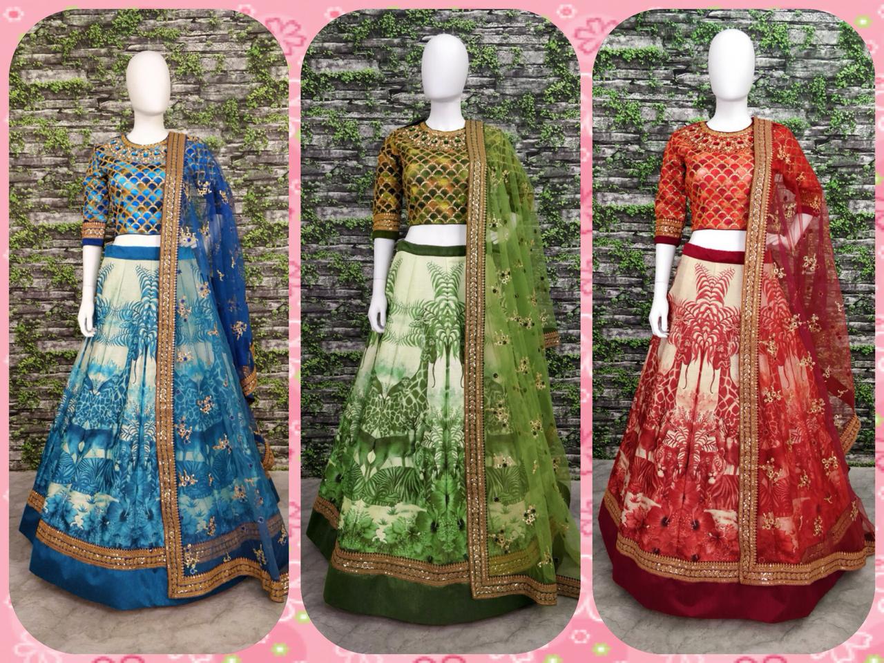Madagascar Lehengas By Fashid Wholesale Indian Traditional Wear Collection Beautiful Stylish Fancy Colorful Party Wear & Occasional Wear Chennai Silk Sarees At Wholesale Price