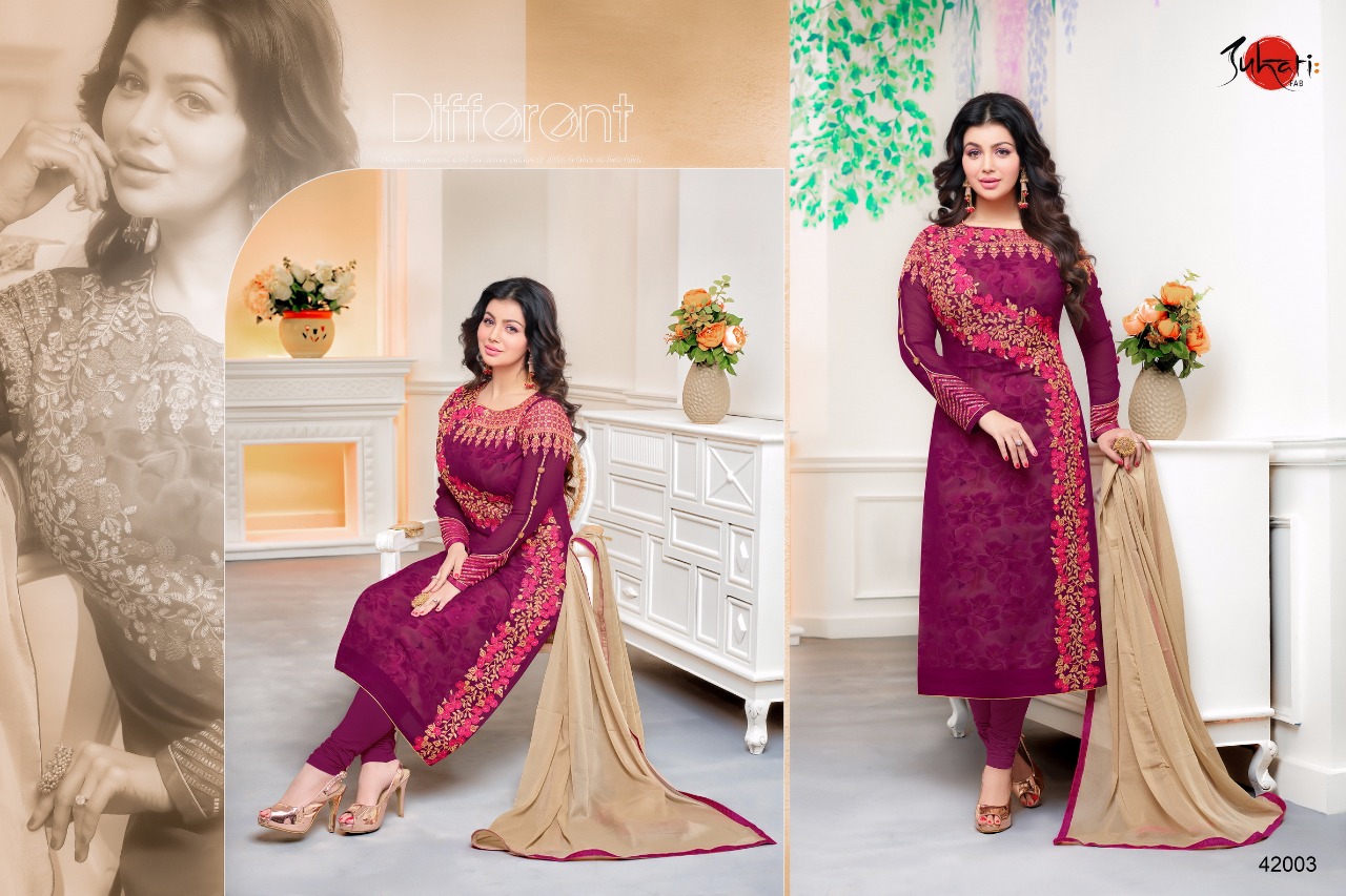 Mafeeza By Suhati Fab 42003 To 42010 Series Beautiful Stylish Fancy Colorful Casual Wear & Party Wear Ethnic Wear Collection Faux Georgette Dresses At Wholesale Price