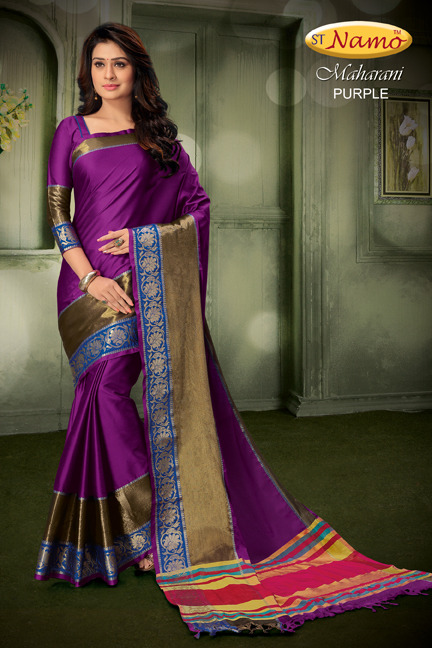 Maharani By St Namo Designer Traditional Wear Collection Beautiful Stylish Fancy Colorful Party Wear & Occasional Wear Weaving Silk Sarees At Wholesale Price