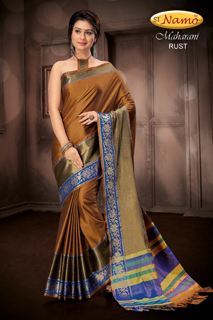 Maharani By St Namo Designer Traditional Wear Collection Beautiful Stylish Fancy Colorful Party Wear & Occasional Wear Weaving Silk Sarees At Wholesale Price