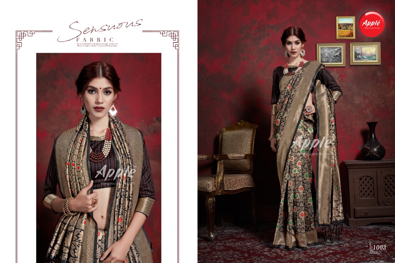 Maher Vol-1 By Apple Saree 1001 To 1010 Indian Traditional Wear Collection Beautiful Stylish Fancy Colorful Party Wear & Occasional Wear Maher Silk Sarees At Wholesale Price