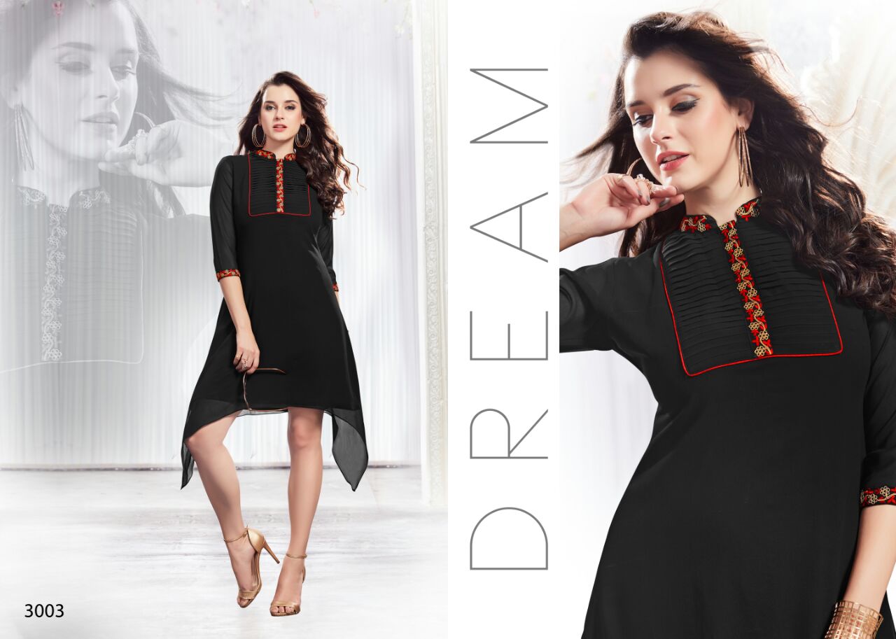 Mahira Vol-b By Kaamiri 3001 To 3008 Series Beautiful Stylish Colorful Fancy Casual Wear & Ethnic Wear Faux Georgette Kurtis At Wholesale Price