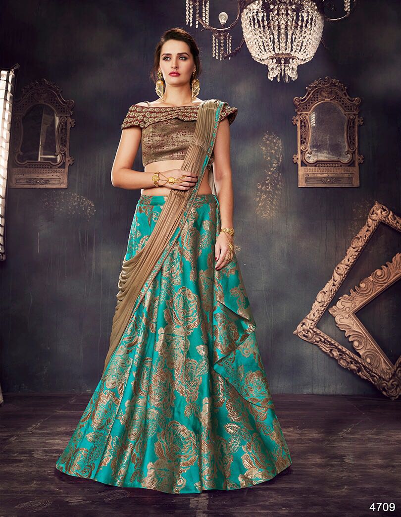 Elan By Mohmanthan 4700 Series Indian Designer Wedding Collection Beautiful Stylish Fancy Colorful Party Wear & Occasional Wear Fancy Lehengas At Wholesale Price