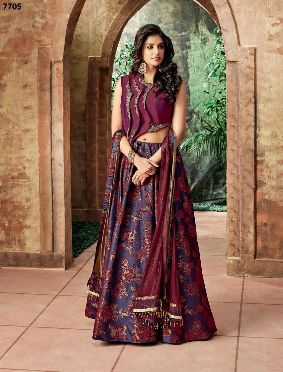 Buy Mahotsav Women's Net Lehenga Saree (3139, Blue) at Amazon.in