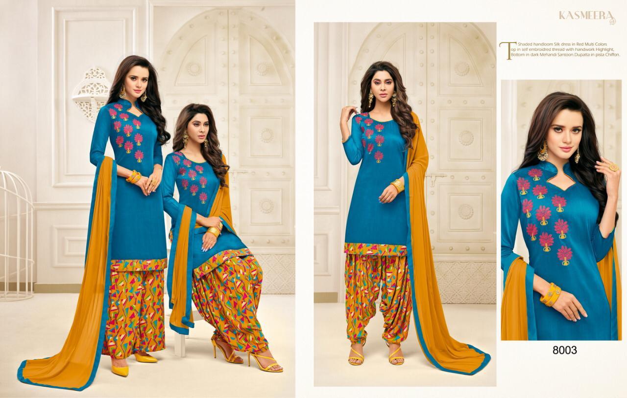 Mahreen Vol-2 By Kasmeera 8001 To 8008 Series Beautiful Suits Colorful Stylish Fancy Casual Wear & Ethnic Wear Long Slub Cotton Silk With Work Dresses At Wholesale Price