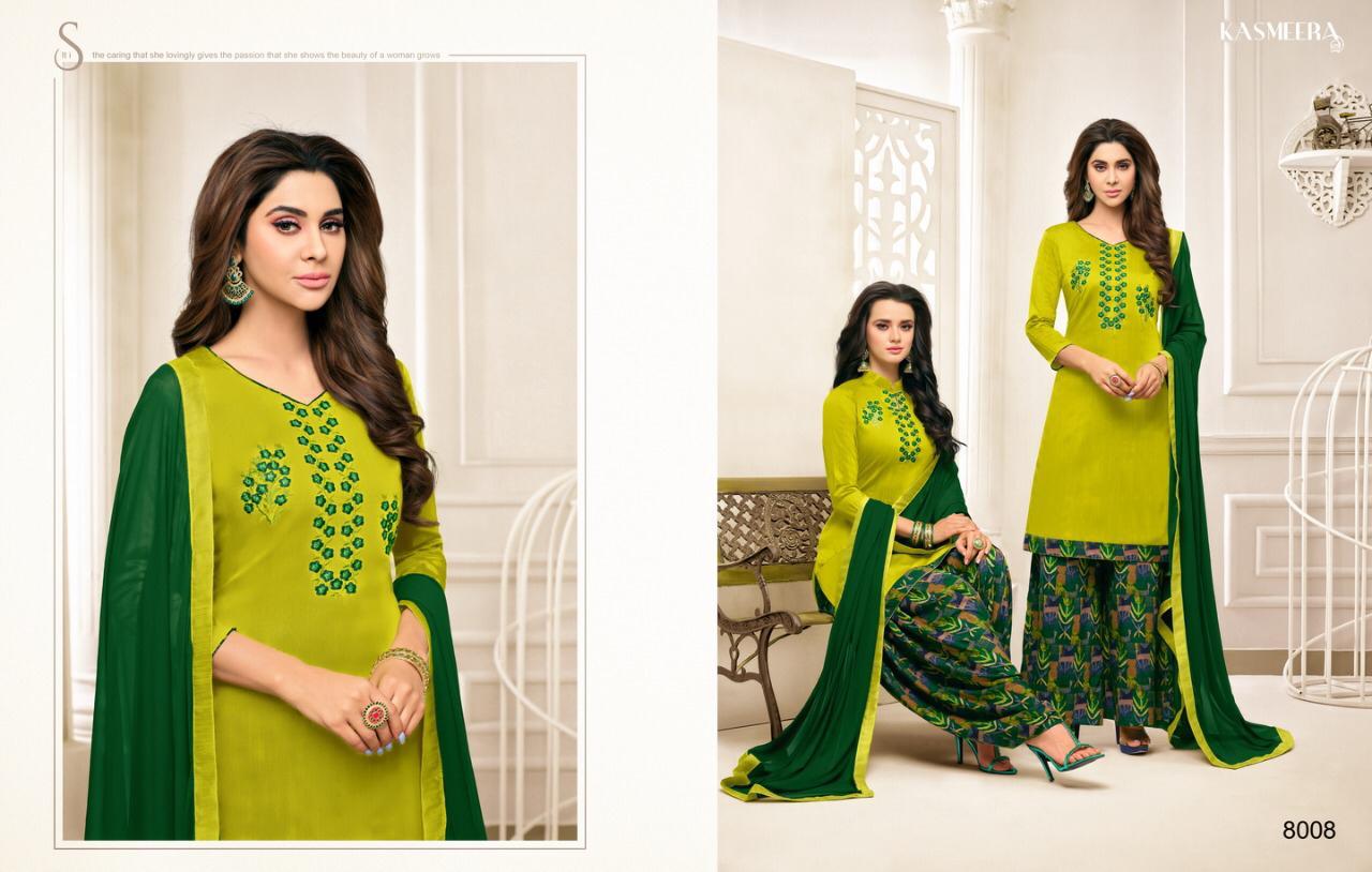 Mahreen Vol-2 By Kasmeera 8001 To 8008 Series Beautiful Suits Colorful Stylish Fancy Casual Wear & Ethnic Wear Long Slub Cotton Silk With Work Dresses At Wholesale Price