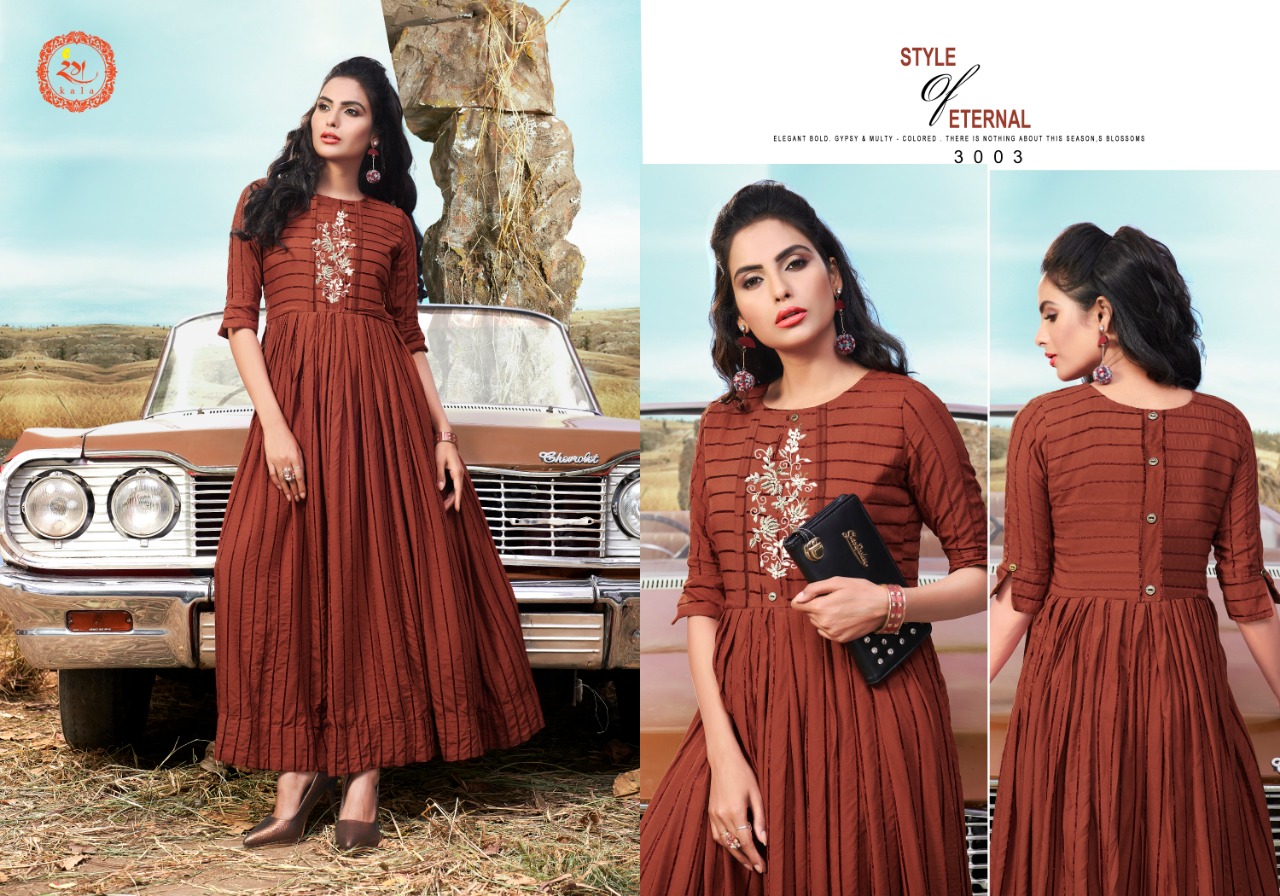 Mann Marziya By Rang Kala 3001 To 3004 Series Beautiful Stylish Fancy Colorful Casual Wear & Ethnic Wear & Ready To Wear Velvet Fancy Rayon Embroidery Gowns At Wholesale Price