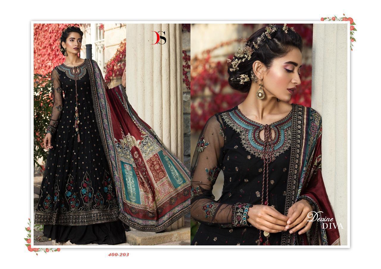 Maria.b Embroidered Hit Design By Deepsy Suits 203 Designer Wedding Collection Beautiful Stylish Fancy Colorful Party Wear & Occasional Wear Georgette Embroidered Dresses At Wholesale Price