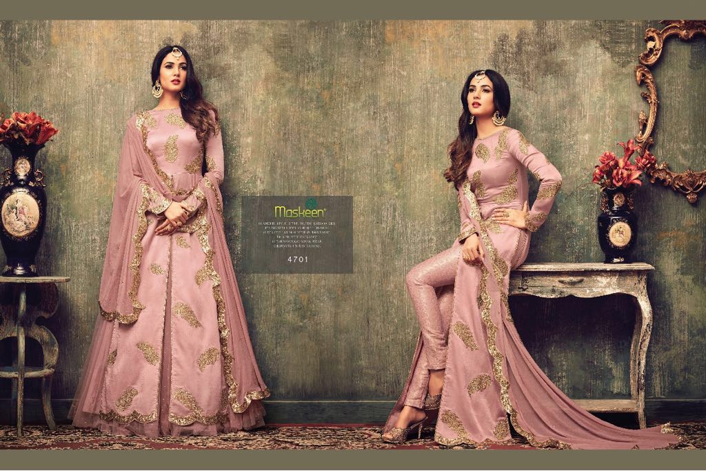 Maskeen 4701 Colors By Maisha 4701 To 4701-c Series Designer Wedding Collection Beautiful Stylish Fancy Colorful Party Wear & Occasional Wear Rangoli/ Net Dresses At Wholesale Price