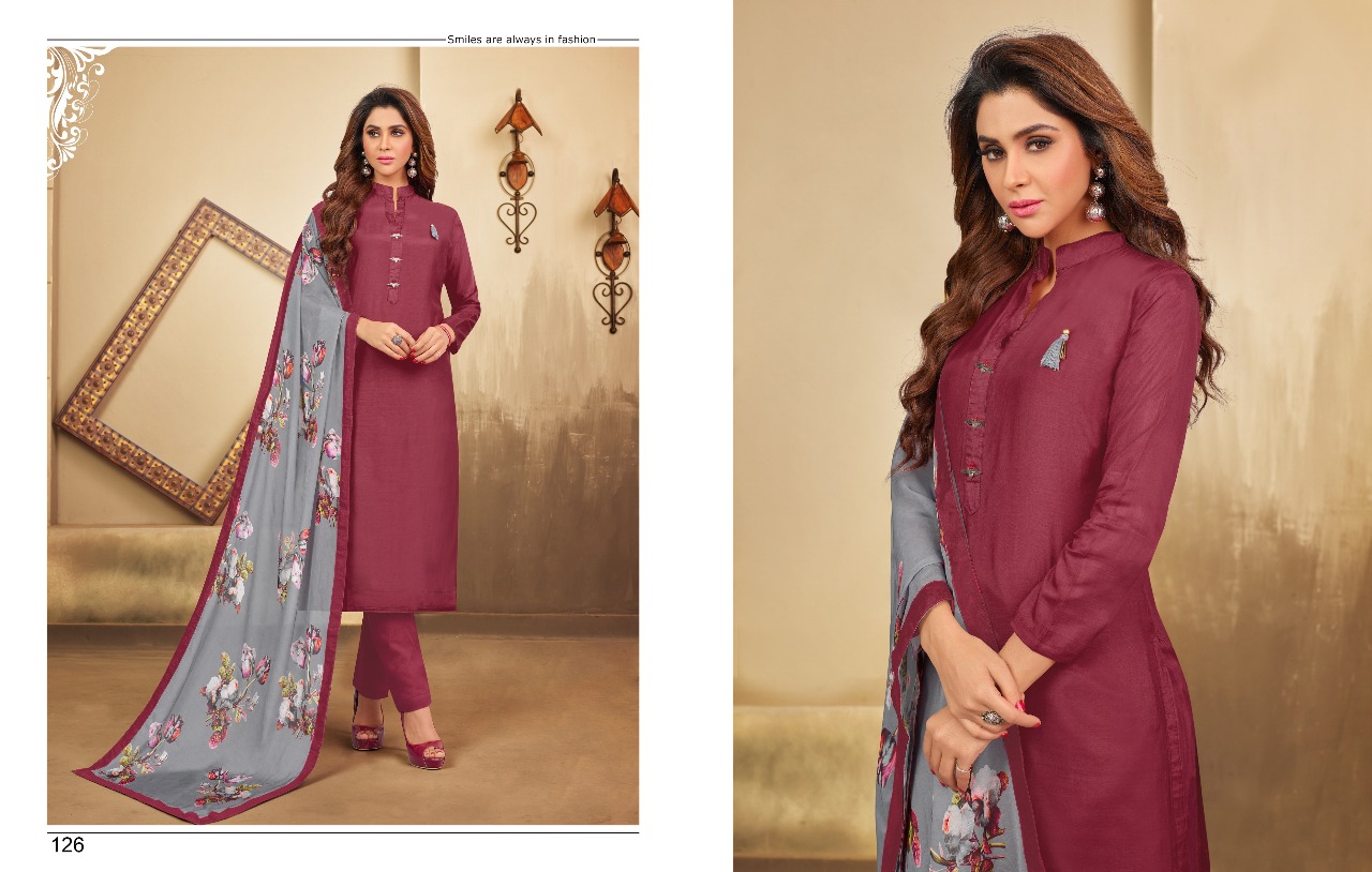 Musleen By Kayce Trendz 126 To 131 Series Beautiful Stylish Fancy Colorful Party Wear & Ethnic Wear Collection Pure Muslin Dresses At Wholesale Price