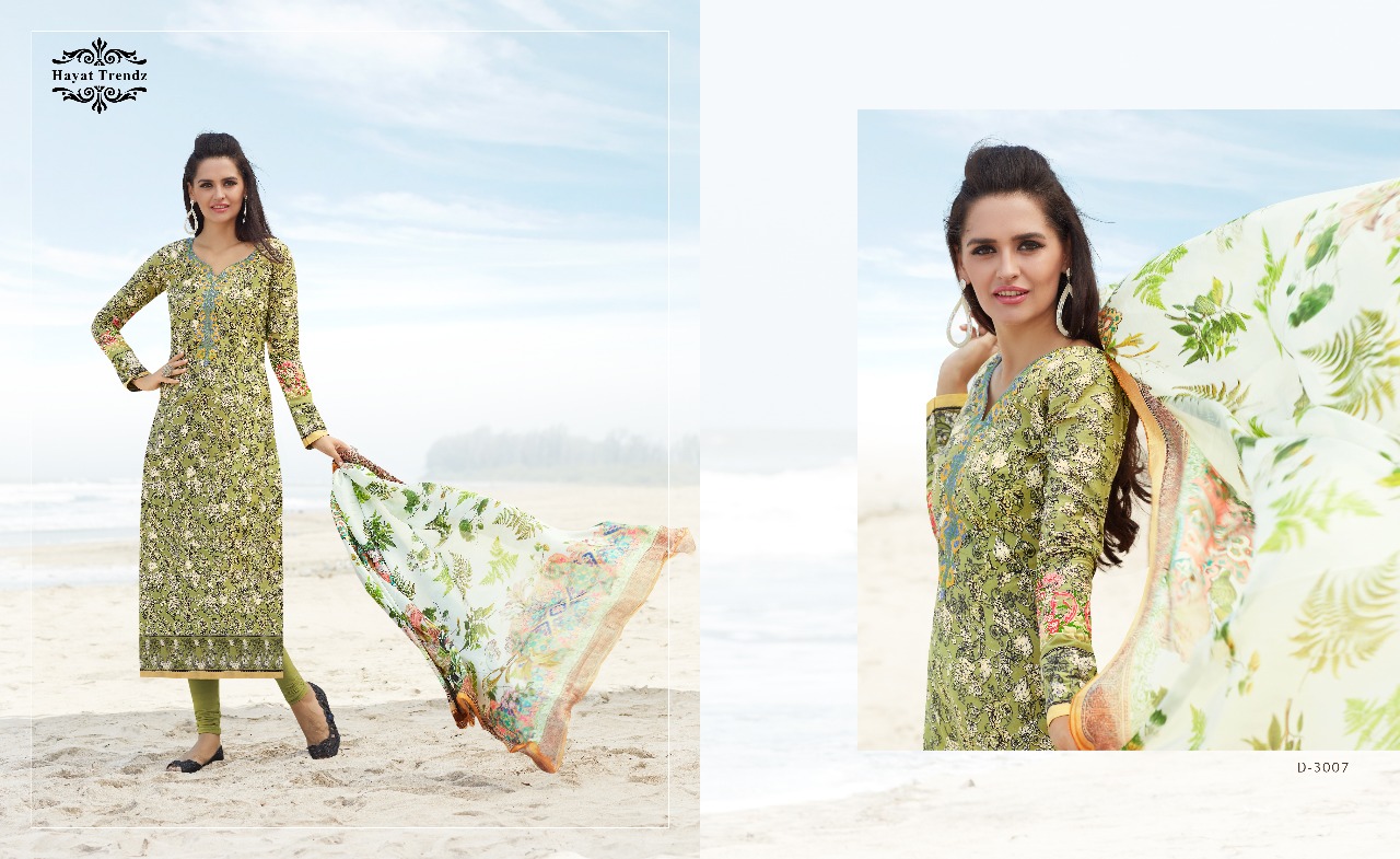 Mayra Vol-2 By Hayat Trendz Beautiful Stylish Fancy Colorful Casual Wear & Ethnic Wear Collection Lawn Cotton Embroidered Dresses At Wholesale Price