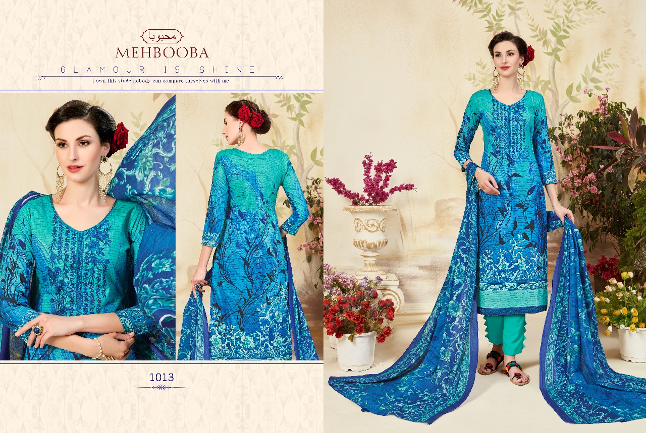 Mehbooba By Sagar 1013 To 1022 Series Stylish Colorful Fancy Beautiful Party Wear Casual Wear & Ethnic Wear Collection Cambric Cotton Dresses At Wholesale Price