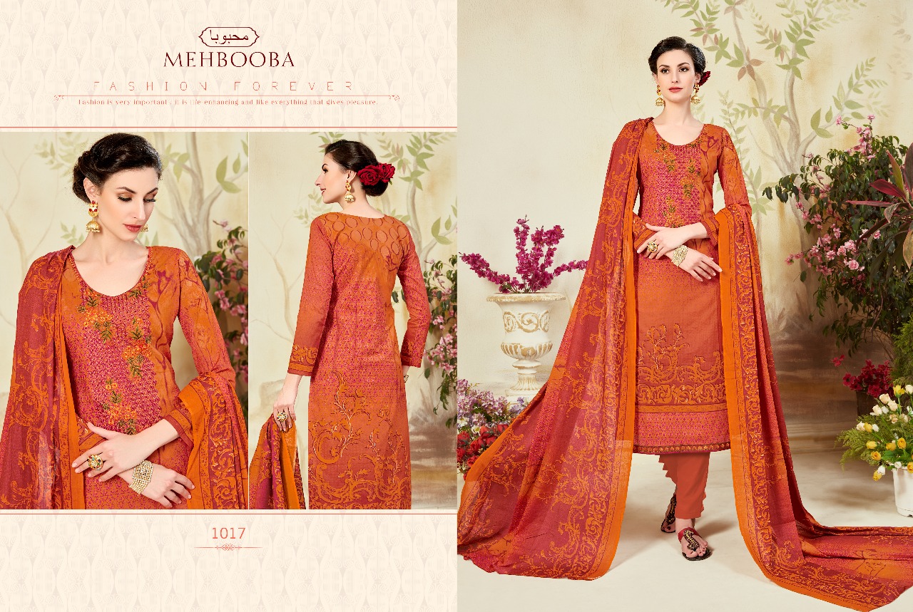 Mehbooba By Sagar 1013 To 1022 Series Stylish Colorful Fancy Beautiful Party Wear Casual Wear & Ethnic Wear Collection Cambric Cotton Dresses At Wholesale Price