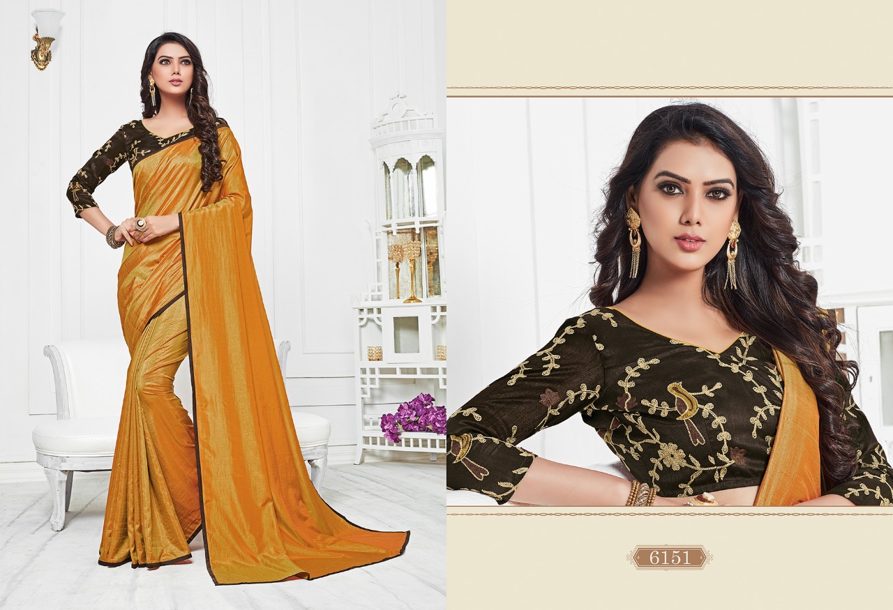 Michelin By Varsiddhi 6151 To 6159 Series Designer Indian Traditional Wear Beautiful Stylish Fancy Colorful Party Wear & Occasional Wear Sana Silk Sarees At Wholesale Price